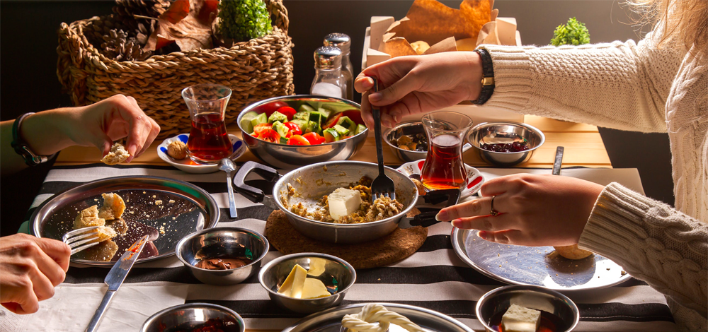 Azerbaijani breakfast in Baku Food and Wine Tours